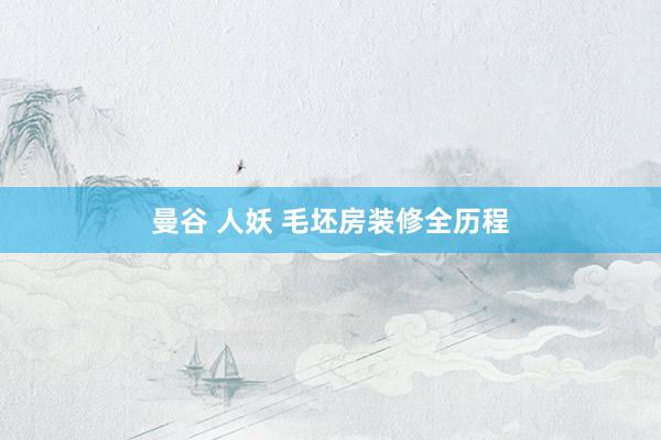 曼谷 人妖 毛坯房装修全历程